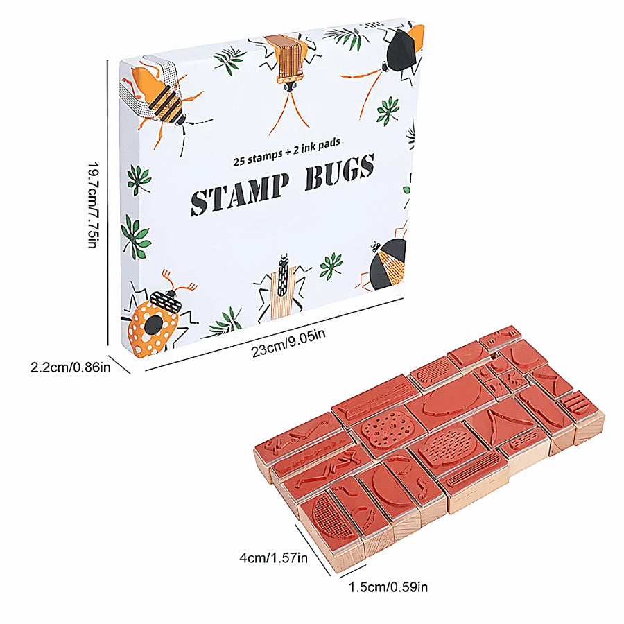 Montessori Stamp Bugs