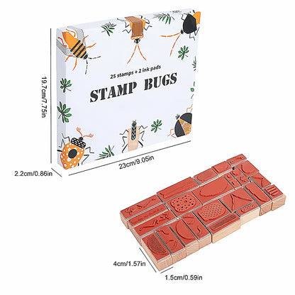 Montessori Stamp Bugs