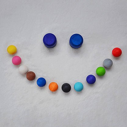 Montessori Rainbow Balloons in Cups