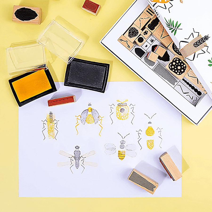 Montessori Stamp Bugs